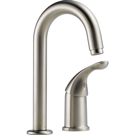 delta classic  hole single lever handle bar faucet  stainless steel faucetlistcom