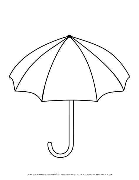 umbrella  printable template planerium umbrella template
