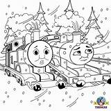 Coloring Thomas Train Pages Christmas Percy Printable Friends Colouring Engine Halloween Tank Winter Woodland Landscape Color Easter Hiro Drawing Kids sketch template