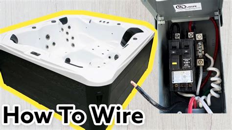 wire  hot tub spa  amp diy electrical wiring