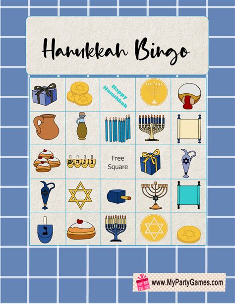 printable hanukkah bingo cards