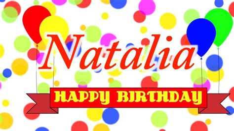happy birthday natalia song youtube