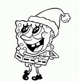 Hat Coloring Santa Spongebob Christmas Clipart Popular Library sketch template