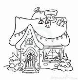 Coloring Whoville Pages House Christmas Snow Printable Cartoon Town Kids Illustration Colouring Template Getdrawings Book Sheets Sketch Stock Choose Board sketch template