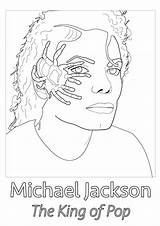 Jackson Michael Coloring Pages Printable Color Getcolorings sketch template