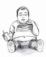 Obesity Drawing Paintingvalley Drawings sketch template