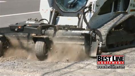 restore gravel driveway    equipment bobcat soil conditioner attachment
