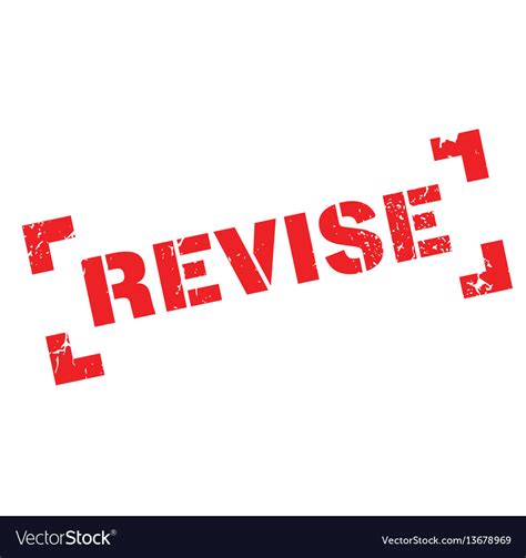 revise rubber stamp royalty  vector image vectorstock
