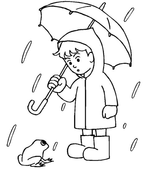 coloring page rain  nature printable coloring pages