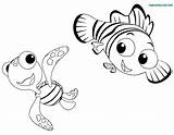 Nemo Squirt Coloring Finding Pages Crush Turtle Kids Drawing Color Disneyclips Print Getdrawings sketch template