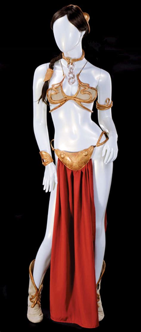princess leia s slave costume entices at ‘star wars auction