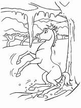 Spirit Coloring Pages Stallion Cimarron Horse Ice Color Slipping Print Colouring Kids Dreamworks Printable Sheets Rain Lineart Categories Cartoon Gif sketch template