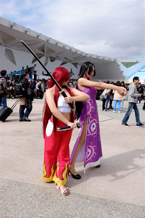 File Cosplayers Of Erza Scarlet Fairy Tail And Boa Hancock One Piece