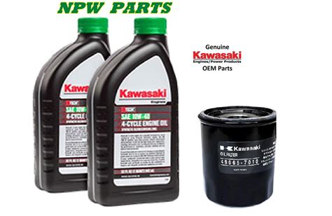 kawasaki engine oil change kit    oil filter npwpartscom