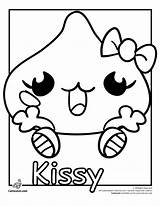 Coloring Moshi Kissy Coloringhome sketch template