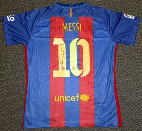 Lot Detail Lionel Messi Signed Fc Barcelona Fifa 2015 Soccer Jersey