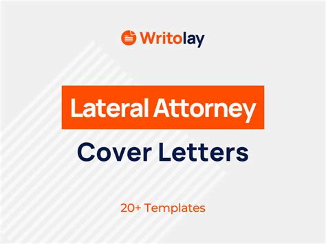lateral attorney cover letter   templates writolay