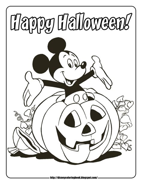 mickey  friends halloween   disney halloween coloring pages