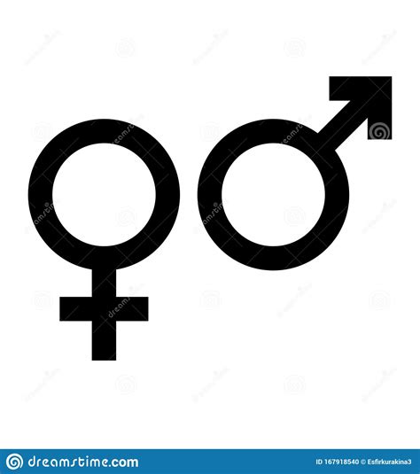 Gender Sex Icon Symbol Vector Isolated On White Stock