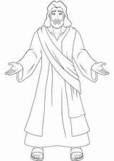 Jesus Coloring Open Pages Hands Printable Categories Drawing sketch template