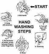 Washing Coloring Hand Hands Steps Pages Printable Kids sketch template