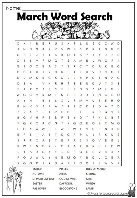 march word search