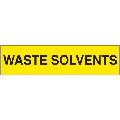 chemical label  packs waste solvents emedco