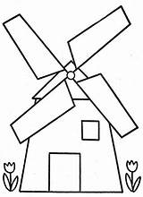 Coloring Mill Pages Windmill Color Watermill Dutch Designlooter Template sketch template
