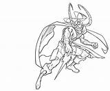 Loki Coloring Pages Wand Avengers 45kb 667px Bw Attack Getdrawings Printable Getcolorings sketch template