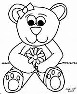 Teddy Bear Coloring Pages Miss Heart Color Bears Drawing Animal Templates Hearts Outline Kids Visit Craftelf Activities Popular Getdrawings Coloringhome sketch template
