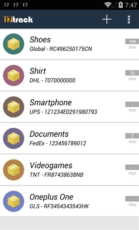 track package tracker apk  android