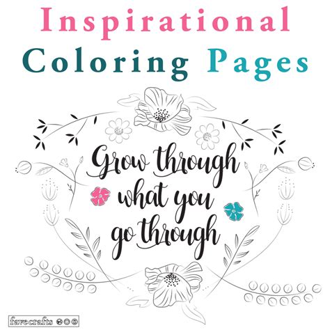 inspirational coloring pages favecraftscom