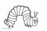 Caterpillar Hungry Coloring Very Pages Printables Butterfly Drawing Cocoon Getdrawings Getcolorings Printable Color sketch template
