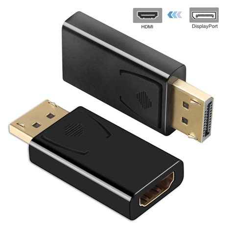 accessories displayport  hdmi adapters ronshin portable display port dp male  hdmi female