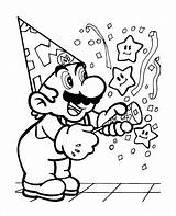 Paper Coloring Mario Pages Print Getcolorings sketch template