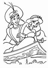 Aladdin Aladino Dibujos Aladin Jazmin Cibercuentos Jasmine Paseo Ahiva sketch template