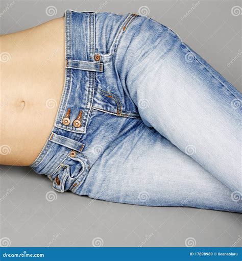 woman wearing blue jeans stock image image of attractive 17898989