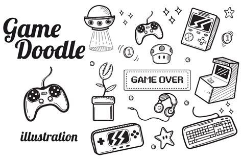 game doodle illustration drawing art graphic  sleborstudio creative