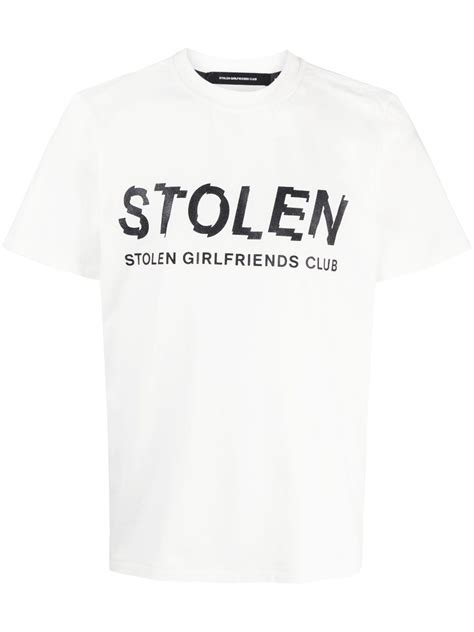 Stolen Girlfriends Club Logo Print Organic Cotton T Shirt Farfetch