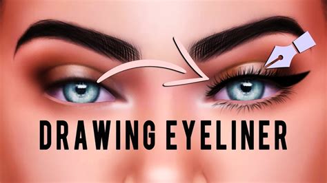 Drawing The Perfect Eyeliner In Adobe Photoshop ️ Youtube