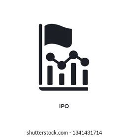 ipo isolated icon simple element illustration stock vector royalty