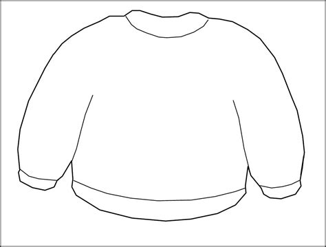 printable sweater template  template printable