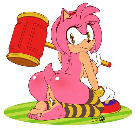 rule 34 1girls after sex amy rose anthro anus ass barefoot breasts