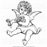 Cherub Coloring Pages Line Getdrawings Drawing sketch template