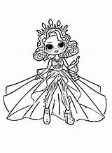 Omg Lol Doll Surprise Coloring Dolls Pages Diva Lady Kids Fun Most Drawing Populair sketch template
