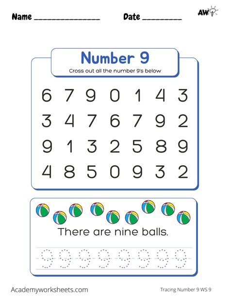 number  preschool worksheets