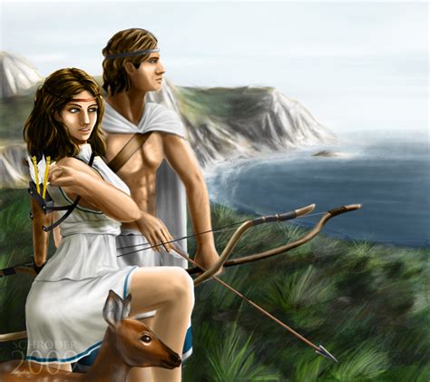 Artemis And Apollo 2 By Fedeschroe On Deviantart