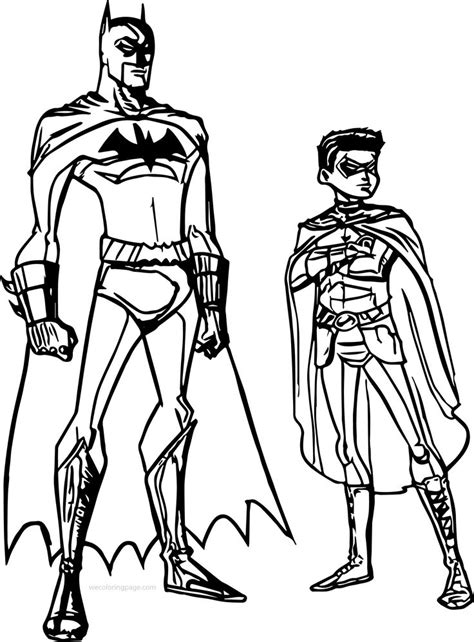 batman  robin coloring page  coloring pages