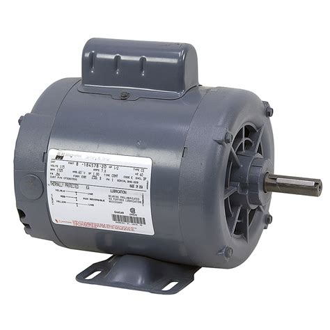 hp  volt ac  rpm magnetek motor ac motors base mount ac single phase motors