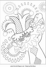 Coloring Pages Jester Getdrawings sketch template